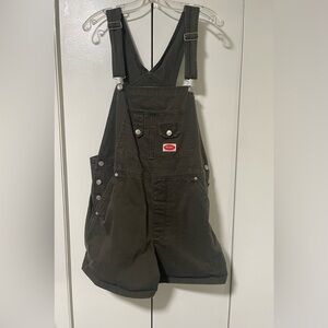 Revolt Women's Olive Green Jeans Shorts Overalls